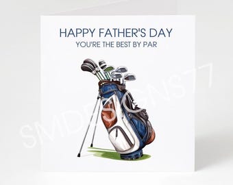 Personalised Golf Card | Golf Fathers Day Card  | Golf  Birthday Card | Golf Birthday | Dad | Father | Step-Dad | Papa | Granda | Grampa