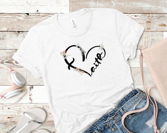 Camiseta Fé, Camiseta Cristã, Camiseta Religiosa, Camisa Fé