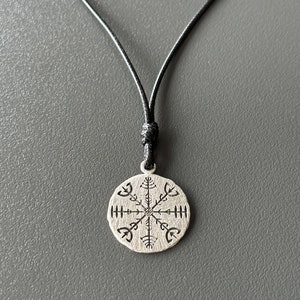 Veldismagn Halskette, Veldismagn 925 Sterling Silber Anhänger, Veldismagn Wikinger Schmuck, Nordische Runen Anhänger, Wikinger Amulett