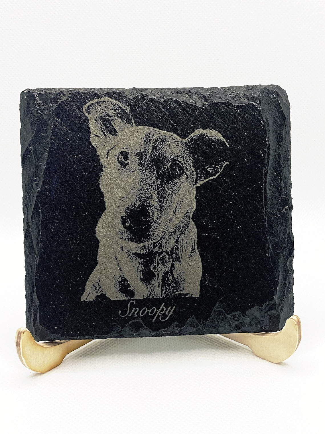Personalised Photo Engraved Slate Coaster Etsy