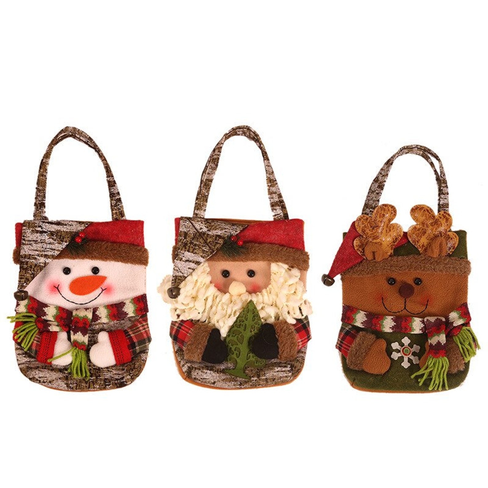 Fabric Christmas Gift Bags,christmas Reusable Gift Bags,children's