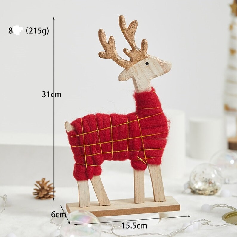 Christmas Table Decor,wool Felt Christmas Tree,christmas Shelf Decor