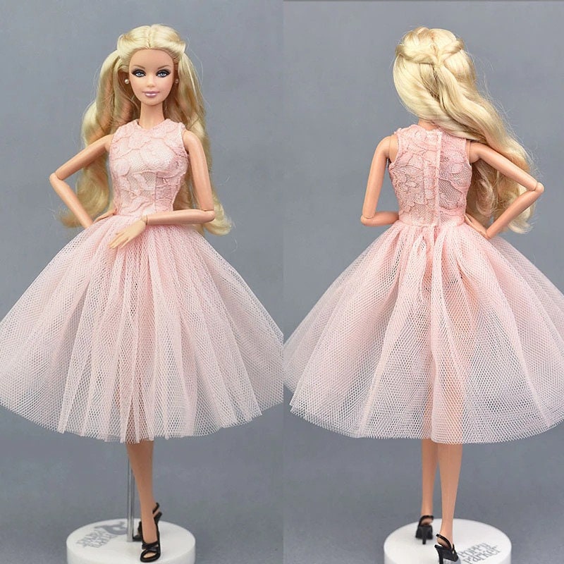 Pink Barbie Girl Dress Tween Dance Costume