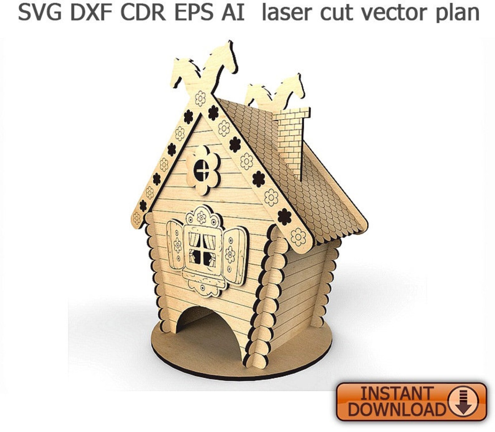 Birdhouse. Laser cut files DXF SVG vector plans Etsy