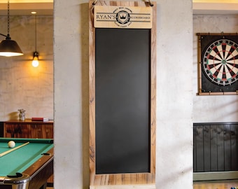 Personalised Chalkboard with Scoreboard Design - Games Night Leaderboard
