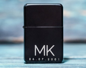 Personalised Engraved Flip Lighter, Engraved Gift