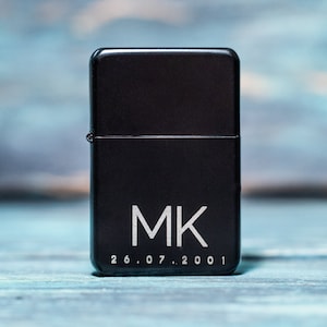 Personalised Engraved Flip Lighter, Engraved Gift