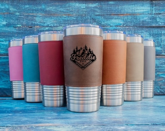 Tazza da caffè personalizzata, tazza per bevande riutilizzabile in acciaio inossidabile isolata