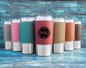 Benutzerdefinierte 20 Unzen gravierte Becher, personalisierte Edelstahl Kaffee Reisebecher, Thermotasse