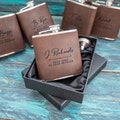 Personalised Hip Flask, Custom Engraved Monogrammed Flask, Whiskey Flask, Gift For Him