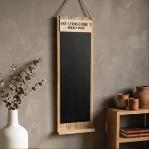 Custom hanging Blackboard-Scoreboard For Games Night-Personalised Chalkboard image 3