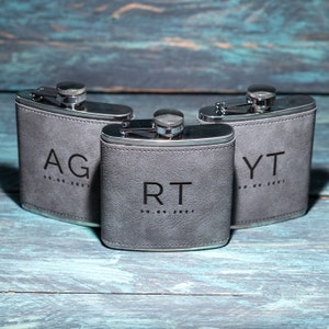 Frasco de cadera personalizado, regalo para padrinos de boda, regalo de cumpleaños especial para él, regalos de Navidad para hombres