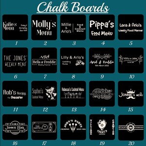 Custom hanging Blackboard-Scoreboard For Games Night-Personalised Chalkboard image 2