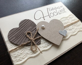 Vintage wedding invitation/invitation/invitation card for the wedding/ceremony with lace