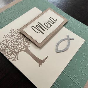 Menükarte/ Speisekarte zur Kommunion/ Konfirmation/ Firmung/ Taufe -  mit Baum