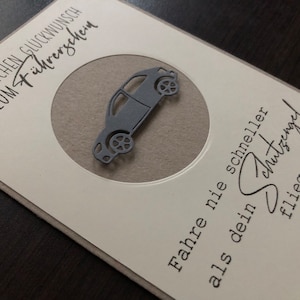Glückwunschkarte/ Gratulationskarte zum Führerschein/ bestandenen Fahrprüfung