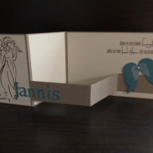 Personalisierte Karte/ Glückwunschkarte zur Kommunion/ Konfirmation/ Taufe/ Firmung/ Jugendweihe