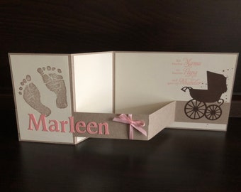 Personalisierte Karte/ Babykarte/ Glückwunschkarte Baby/ Geburt