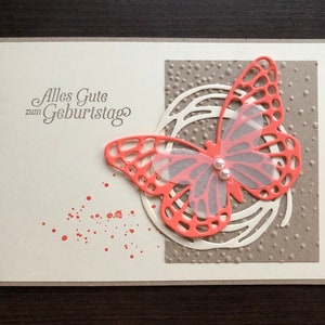 Carte d'anniversaire/carte de vœux - papillon