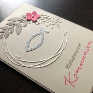 Invitation/Carte d'invitation pour communion/confirmation/baptême