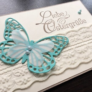 Carte de Pâques / carte de voeux Pâques / carte de vœux de Pâques * fait main *