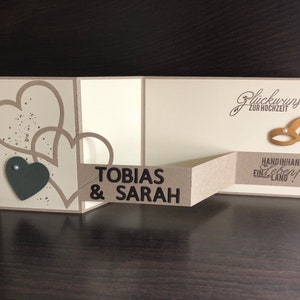 Carte personnalisée/carte félicitations mariage/mariage vert/carte mariage