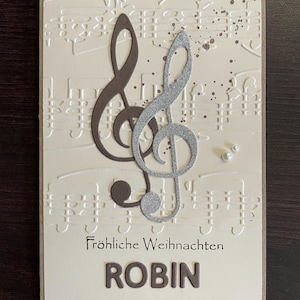 Carte faite main/carte de félicitations anniversaire/anniversaire/musique/partition/professeur de musique