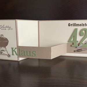 Carte personnalisée/carte de félicitations grill/barbecue/grillmaster/barbecue party/carte homme