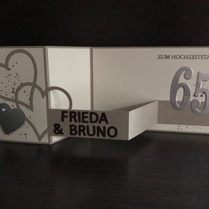 Carte personnalisée/carte de félicitations Mariage de fer/Mariage de fer/65ème anniversaire de mariage