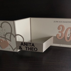 Karte/ Glückwunschkarte Perlenhochzeit/ 30. Hochzeitstag