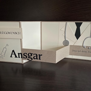 Personalisierte Karte für Arzt/ Doktor/ Mediziner zum Geburtstag/ Prüfung/ Examen/ Ruhestand