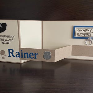 Personalisierte Karte/ Glückwunschkarte Ruhestand/ Pension/ Rente zum Abschied