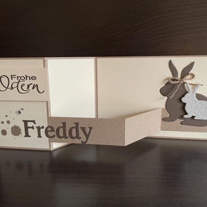 Personalisierte Osterkarte/ Karte Ostergrüße/ Grußkarte zu Ostern - Ostehase