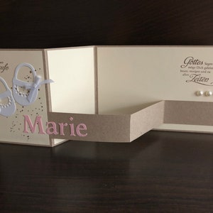 Carte personnalisée/carte de baptême/carte de félicitations pour le baptême