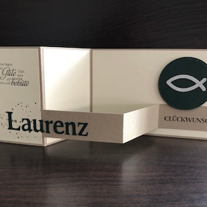 Personalisierte Glückwunschkarte zur Kommunion/ Konfirmation/ Firmung/ Taufe