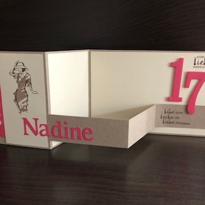 Carte personnalisée/carte félicitations/carte anniversaire fille/femme