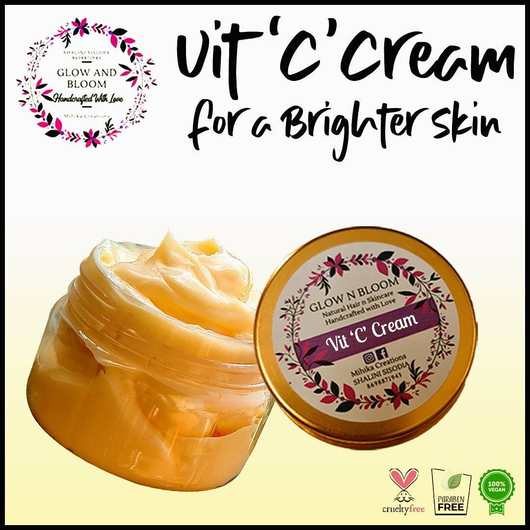 Moisturiser, Face Cream,hydrating, Nourishing Vitamin C Cream, Homemade