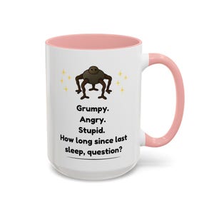Funny Bookish Mug | Rocky Alien Illustration | Grumpy Sleep Deprived Sci-Fi Gift | Reader Humor | Readers Sci-Fi Fans Gift | Book Nook Decor image 4