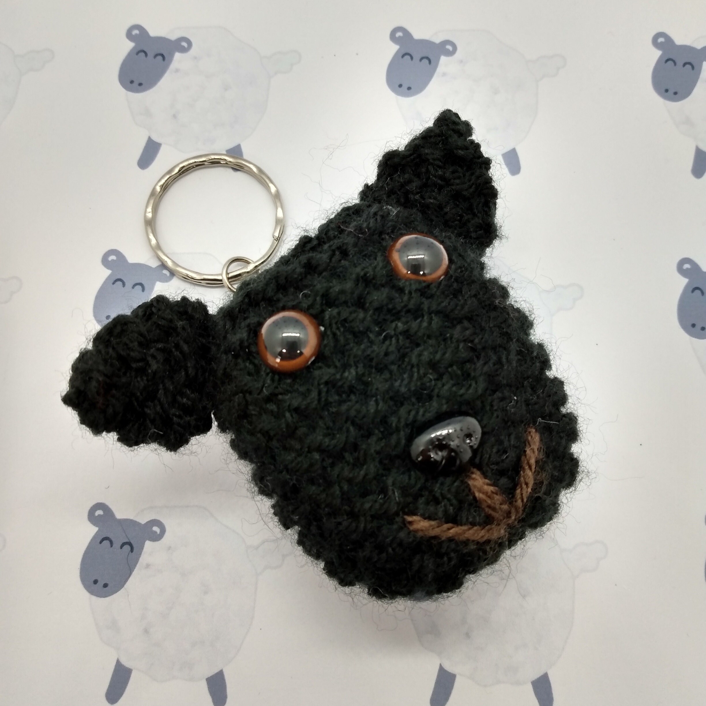 Labrador Keyring Black Lab Keyring Dog Keyring Knitted Dog Etsy