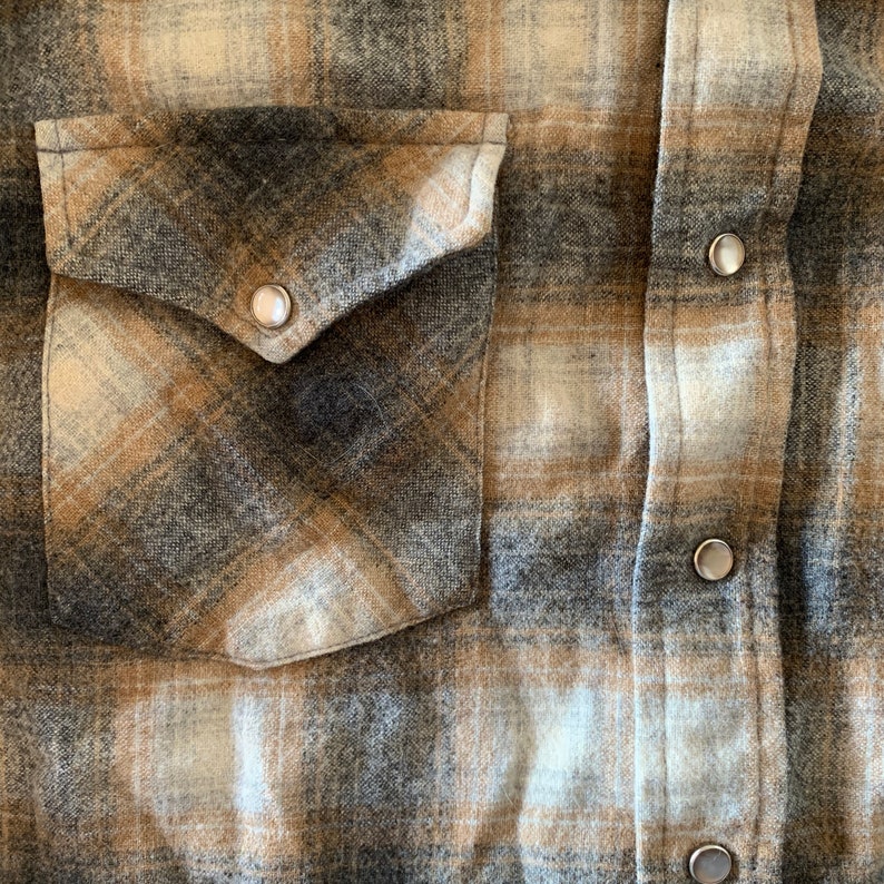 Vintage genuine 1970s Pendleton wool flannel button-down