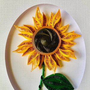 Carte tournesol élégante