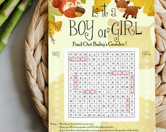 Jeu de société révélateur de sexe avec des animaux - Jeu de recherche de mots révélateur de sexe - Idées révélatrices de sexe - Jeu d'annonces de sexe - Garçon ou fille
