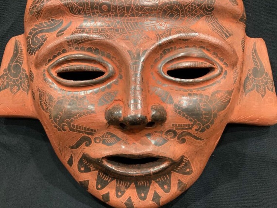 Mexican Ceramic Mask Etsy