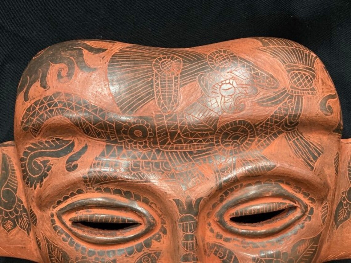 Mexican Ceramic Mask Etsy
