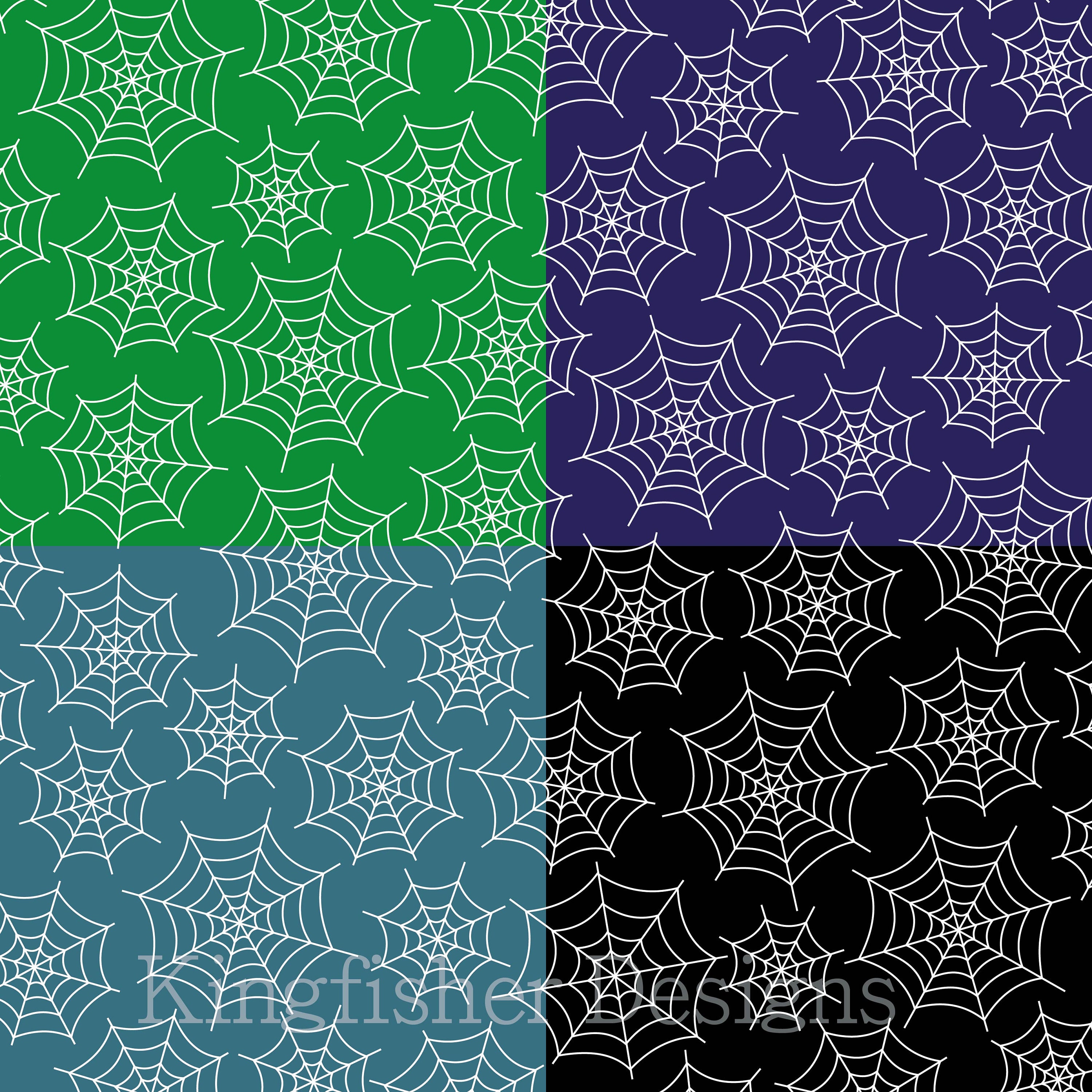 Colorful Spider Web Digital Paper Set: Scrapbooking Patterns (digital ...