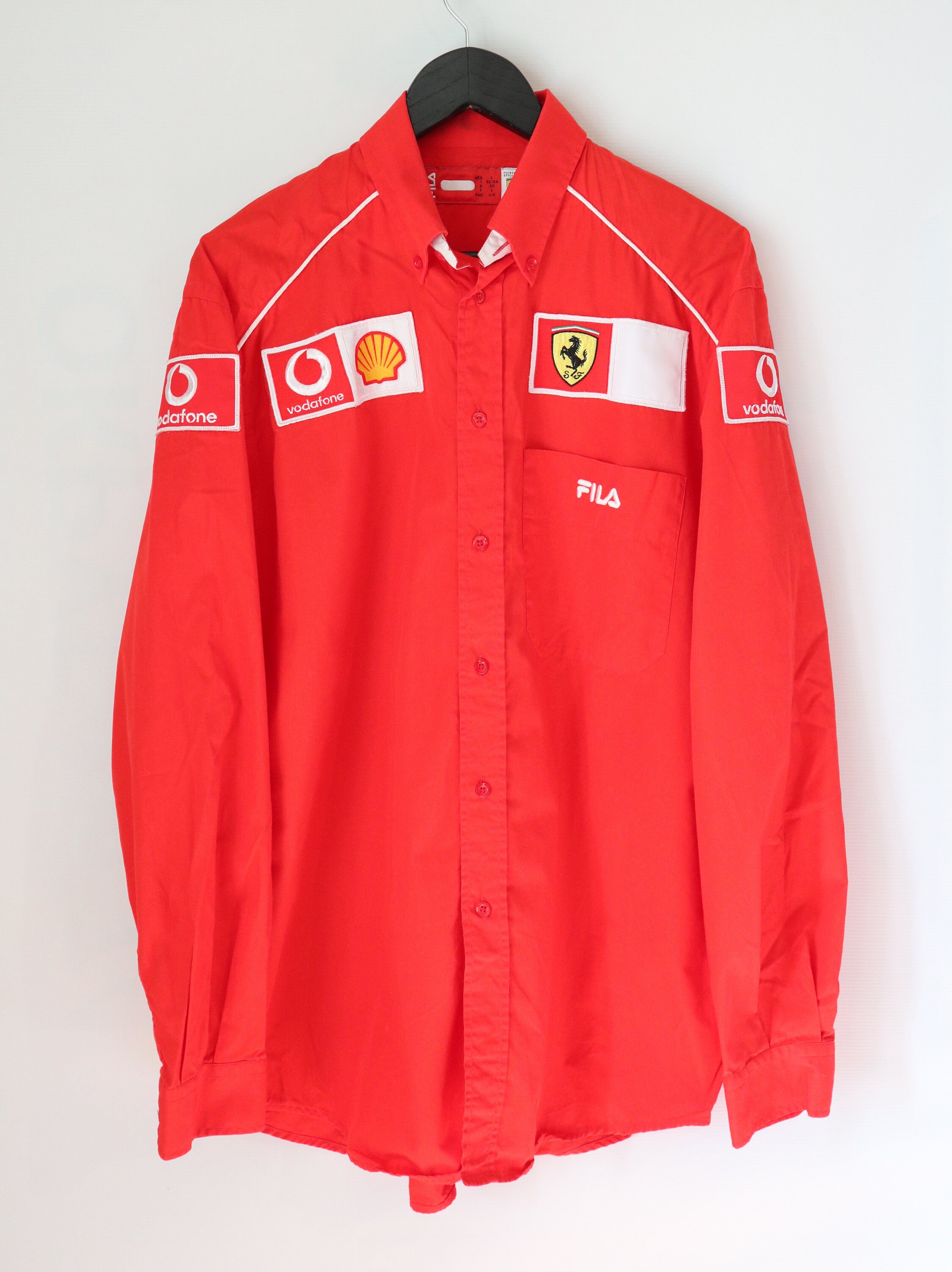 ondernemer Nieuwe betekenis botsen F1 Ferrari Scuderia Vintage Button Down Racing Team Fila Long - Etsy Israel
