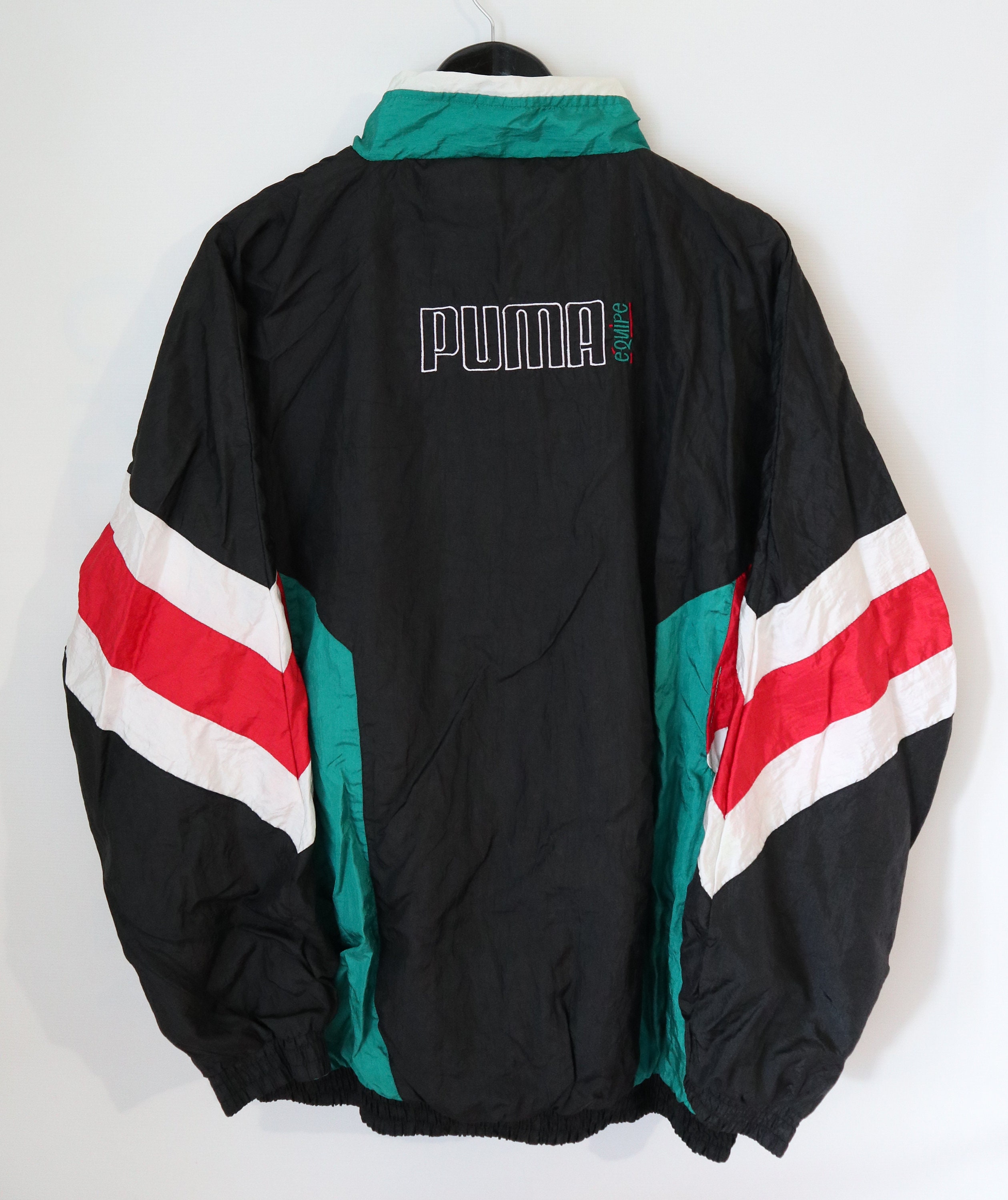 Puma Equipe 1990s 90s Vintage Nylon Jacket Windbreaker Top - Etsy