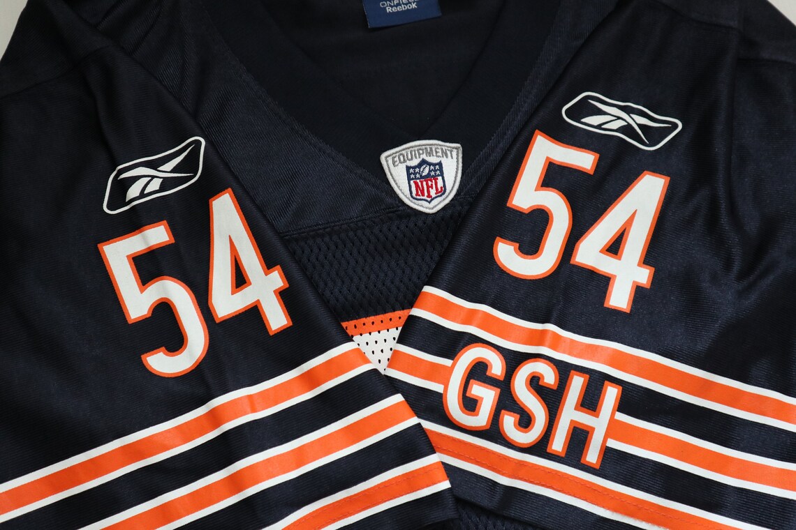 NFL GSH Chicago Bears 54 Brian Urlacher football jersey shirt Etsy