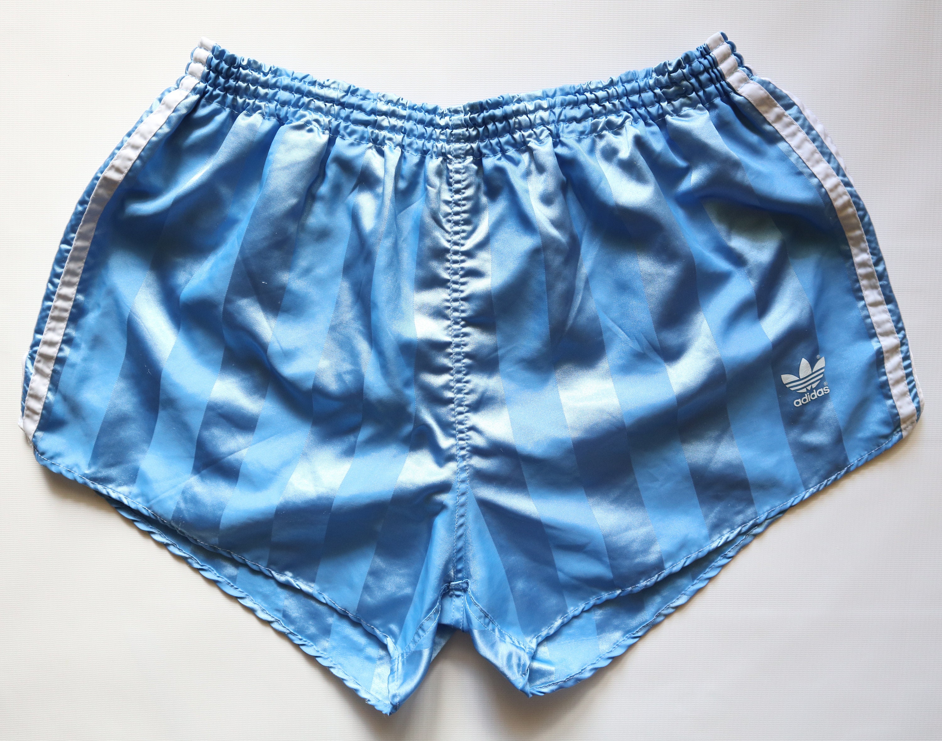 flojo Dime apretón Adidas 80s 90і Vintage Nylon Satin Shorts Three Stripes Gym - Etsy