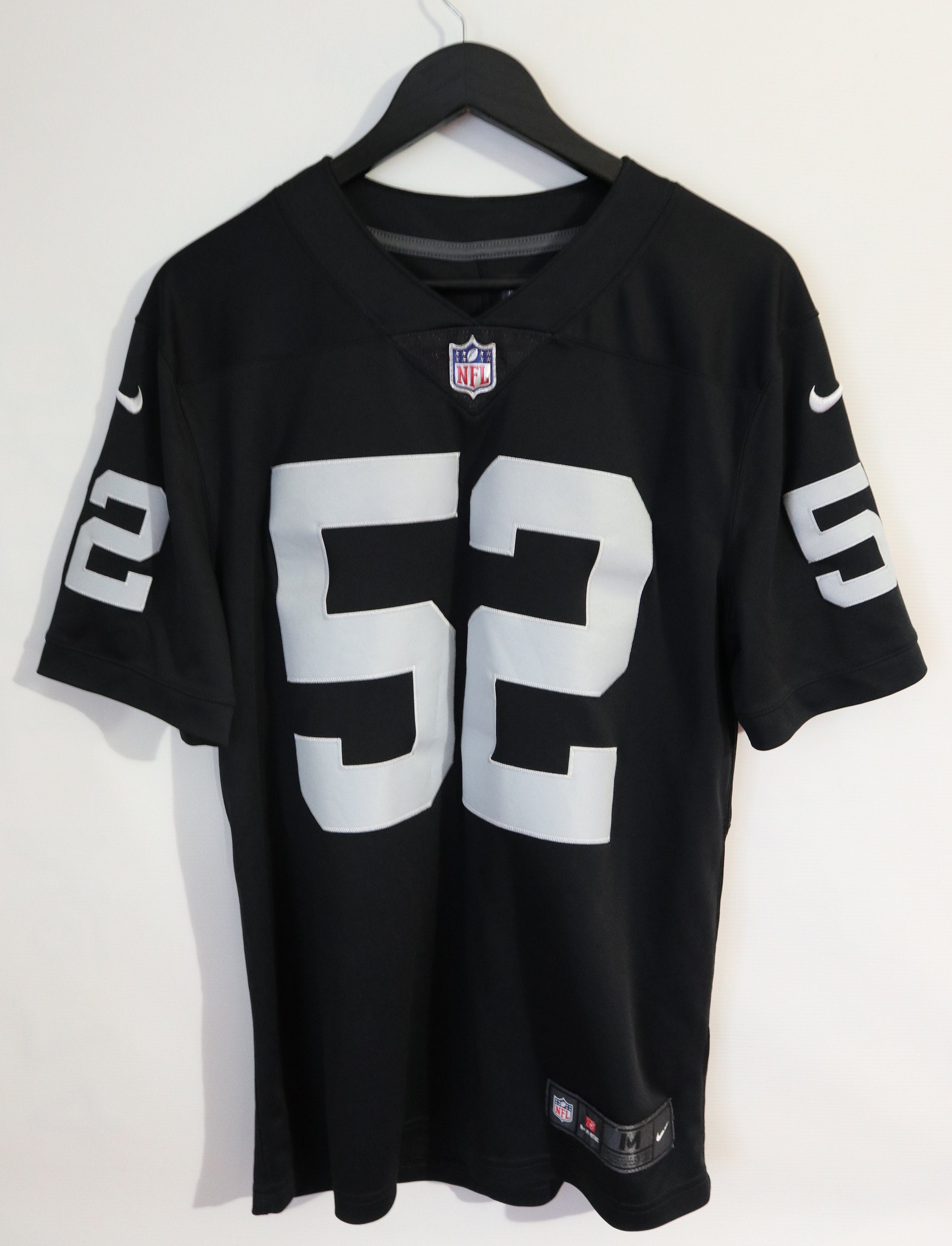 lassen Bisschop Verhuizer NFL Oakland Riders Khalil Mack 52 Football Jersey Shirt Nike - Etsy